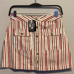 Forever 21 striped mini skirt size small